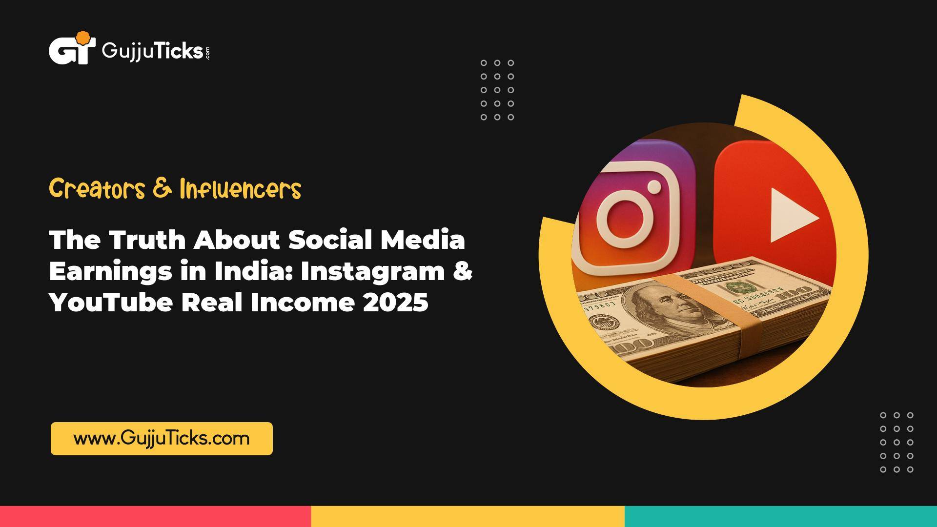 The Truth About Social Media Earnings in India: Instagram & YouTube Real Income 2025 Image