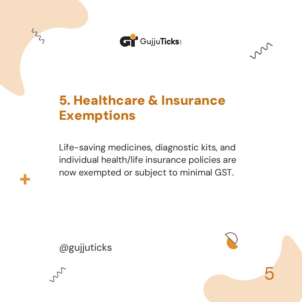 5. Healthcare & Insurance Exemptions