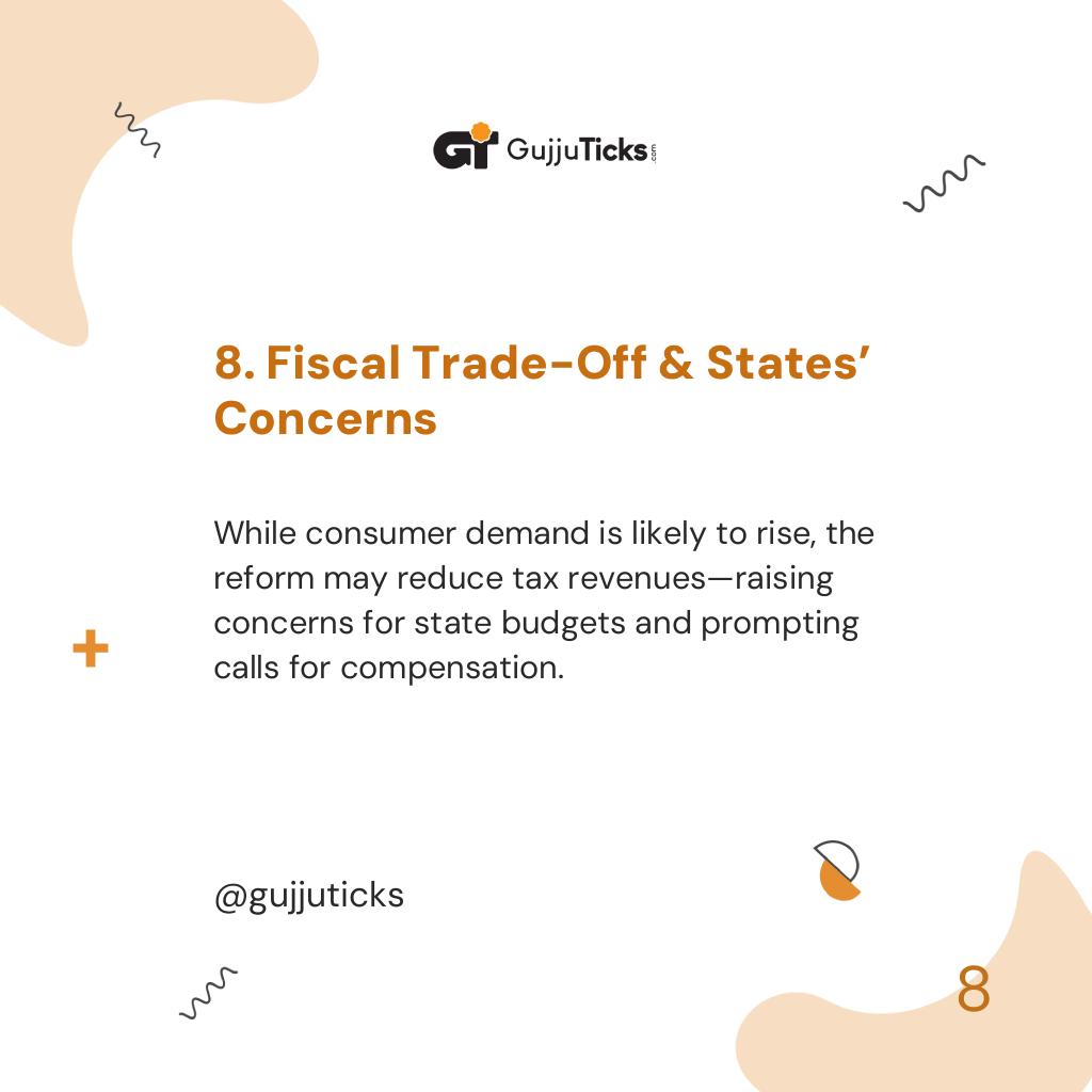 8. Fiscal Trade-Off & States’ Concerns