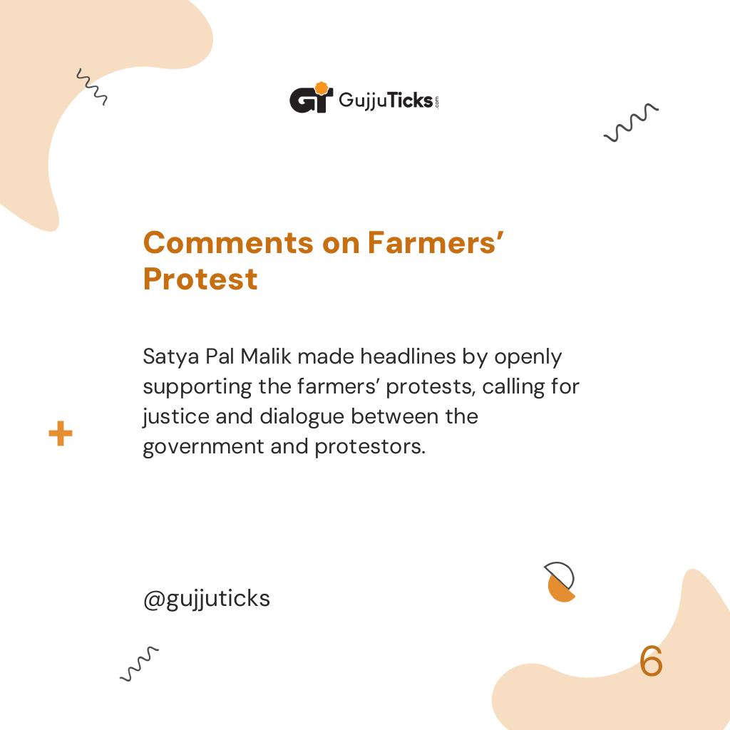 Comments on Farmers’ Protest
