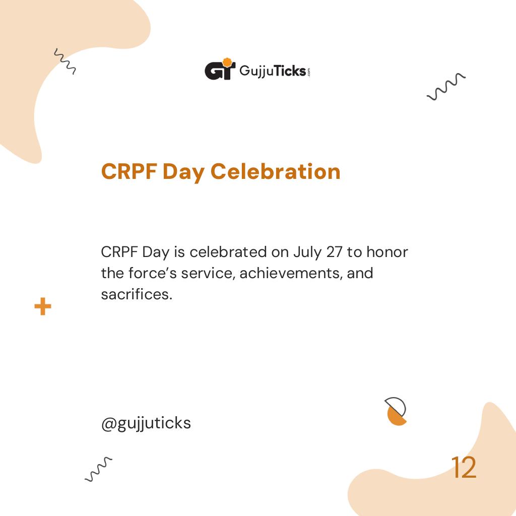 CRPF Day Celebration