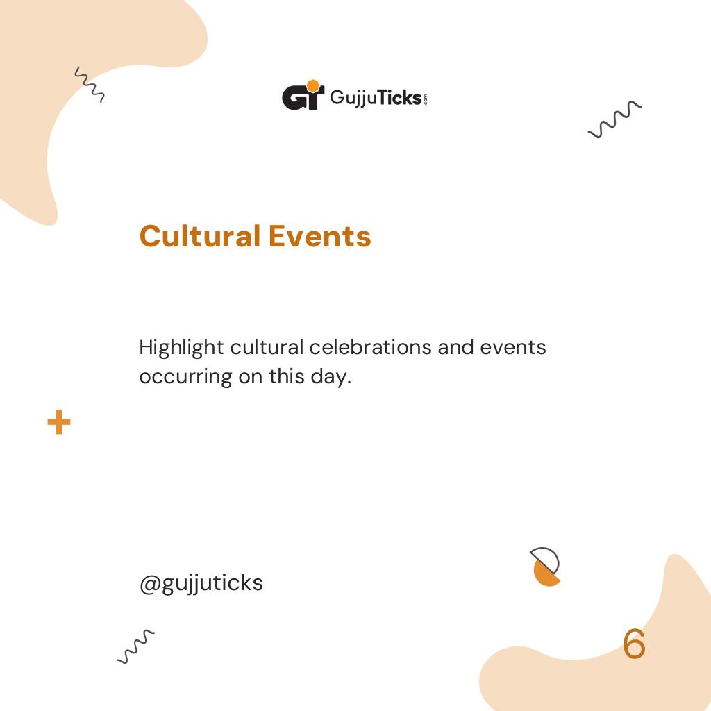 Cultural Events