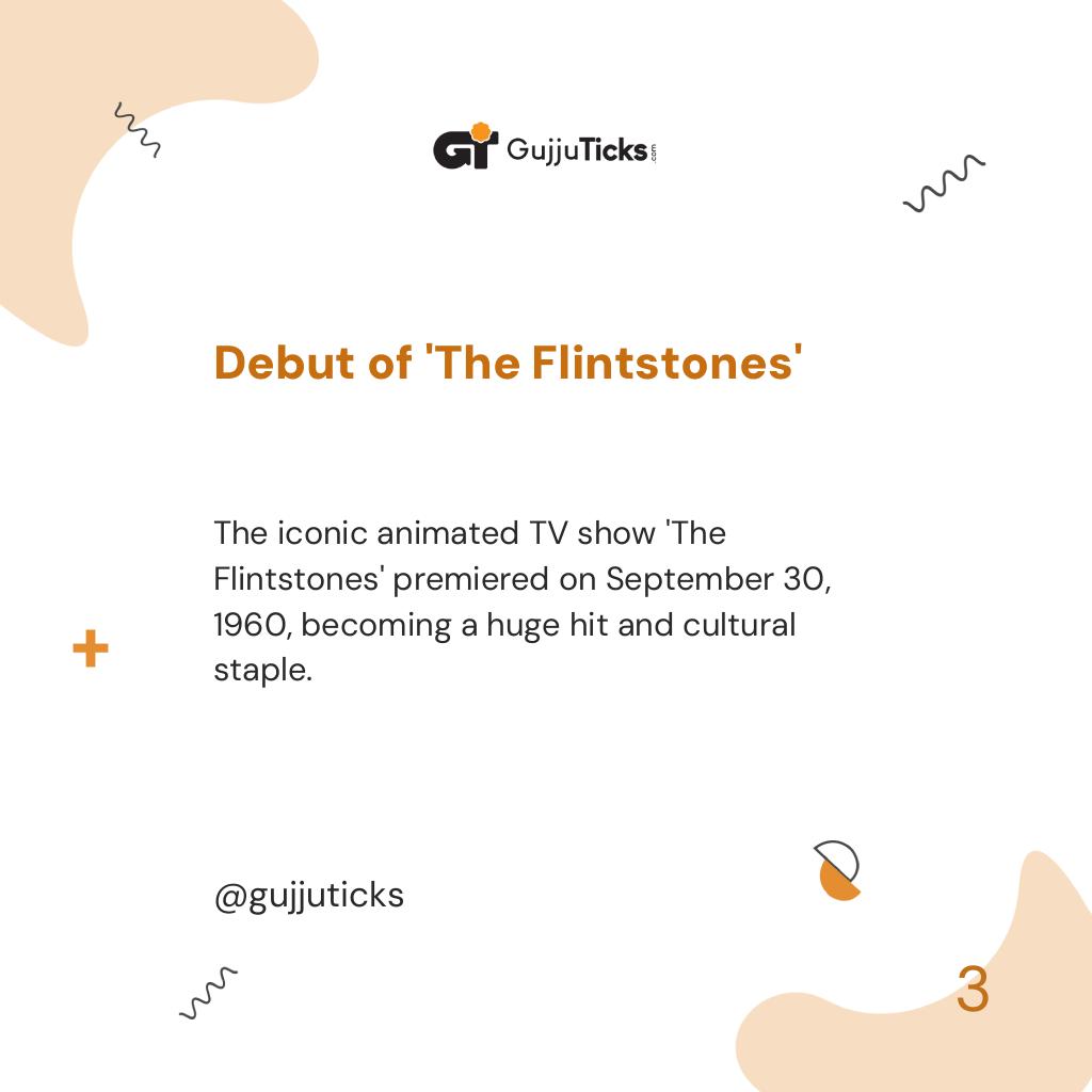 Debut of 'The Flintstones'