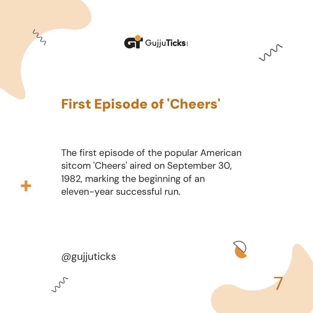First Episode of 'Cheers'