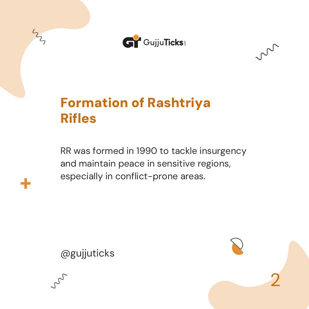 Formation of Rashtriya Rifles