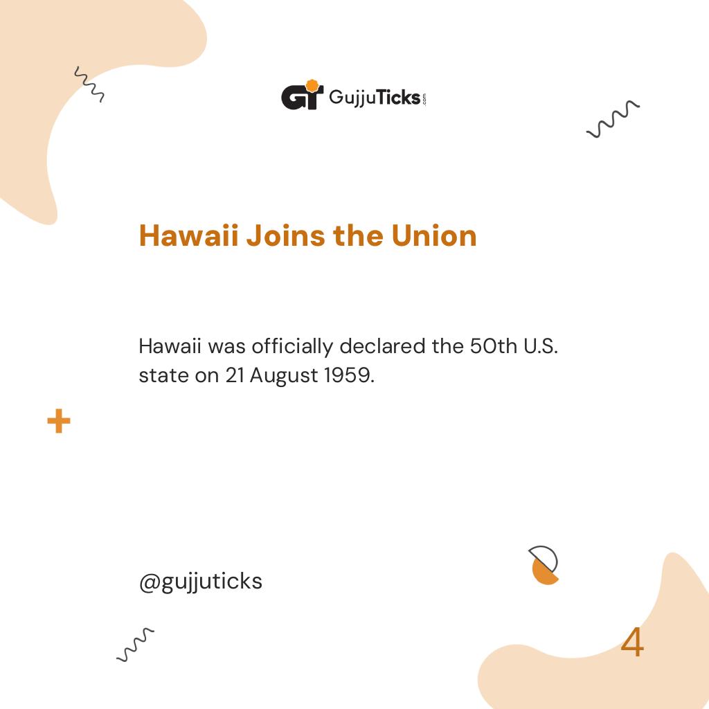 Hawaii Joins the Union