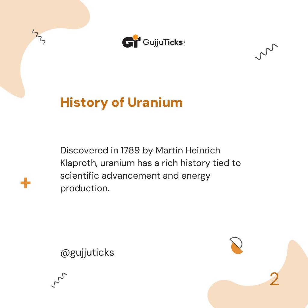 History of Uranium