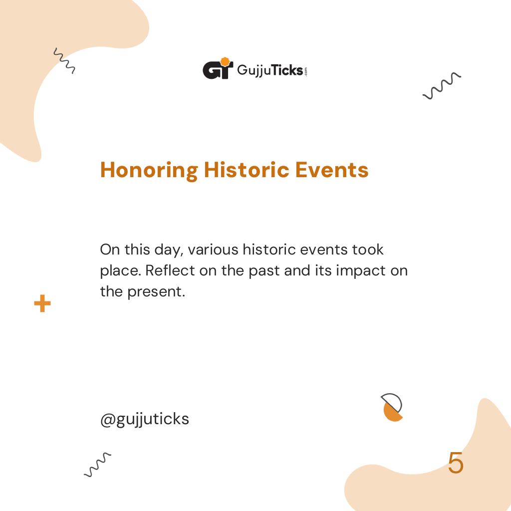 Honoring Historic Events