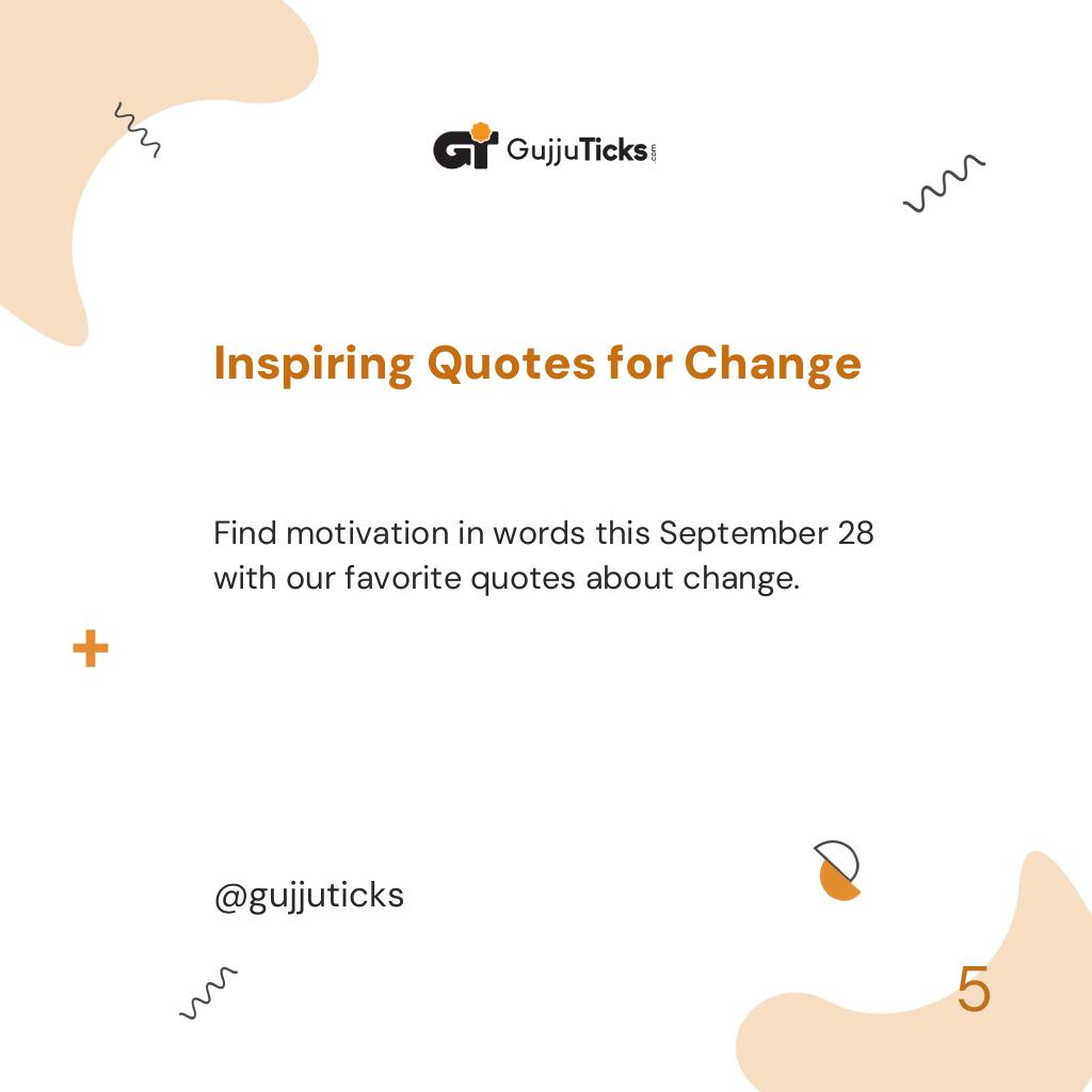 Inspiring Quotes for Change
