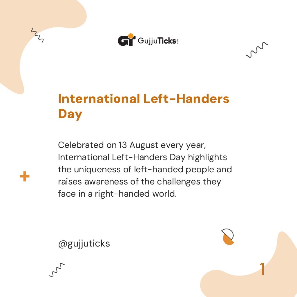 International Left-Handers Day