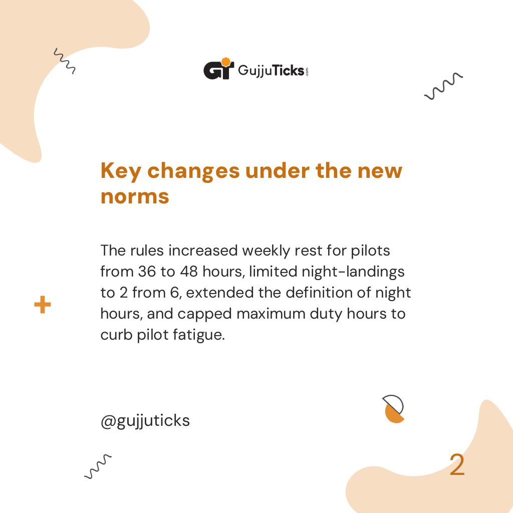 Key changes under the new norms