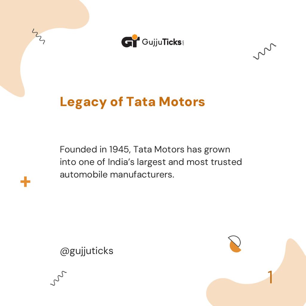 Legacy of Tata Motors