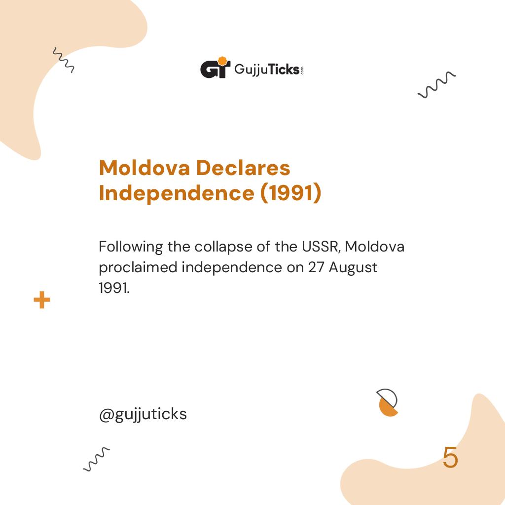 Moldova Declares Independence (1991)