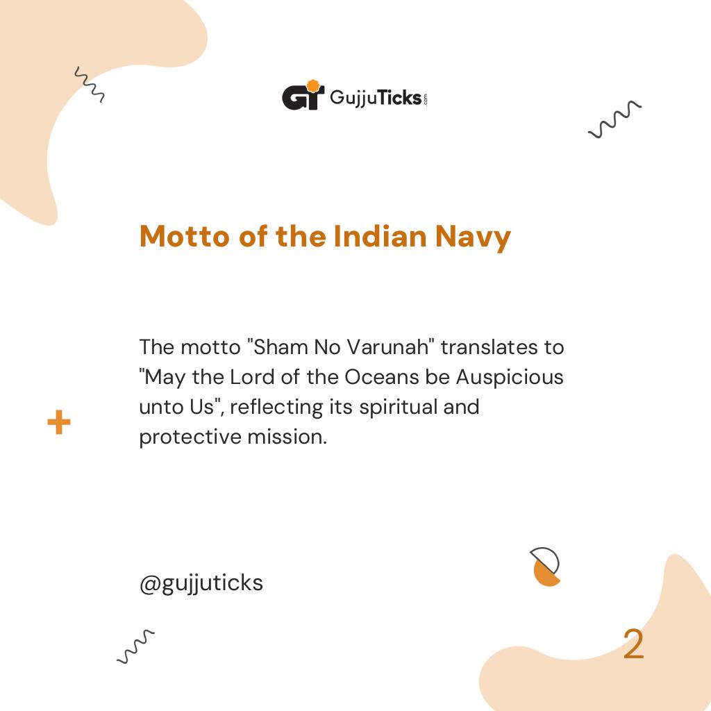 Motto of the Indian Navy