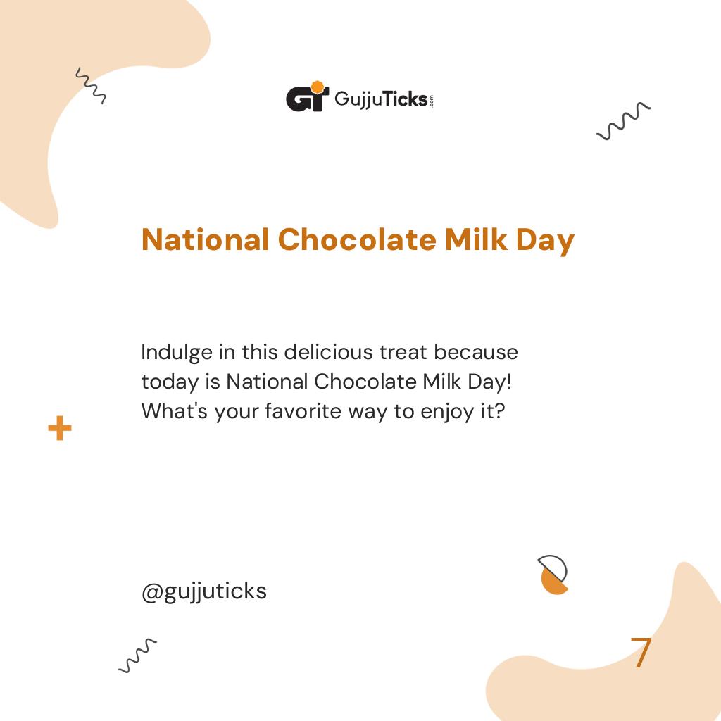 National Chocolate Milk Day