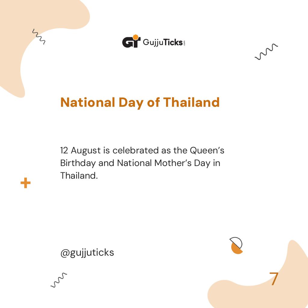 National Day of Thailand