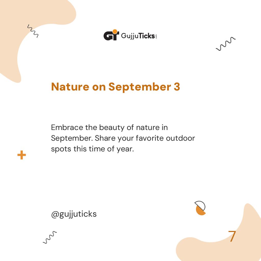 Nature on September 3