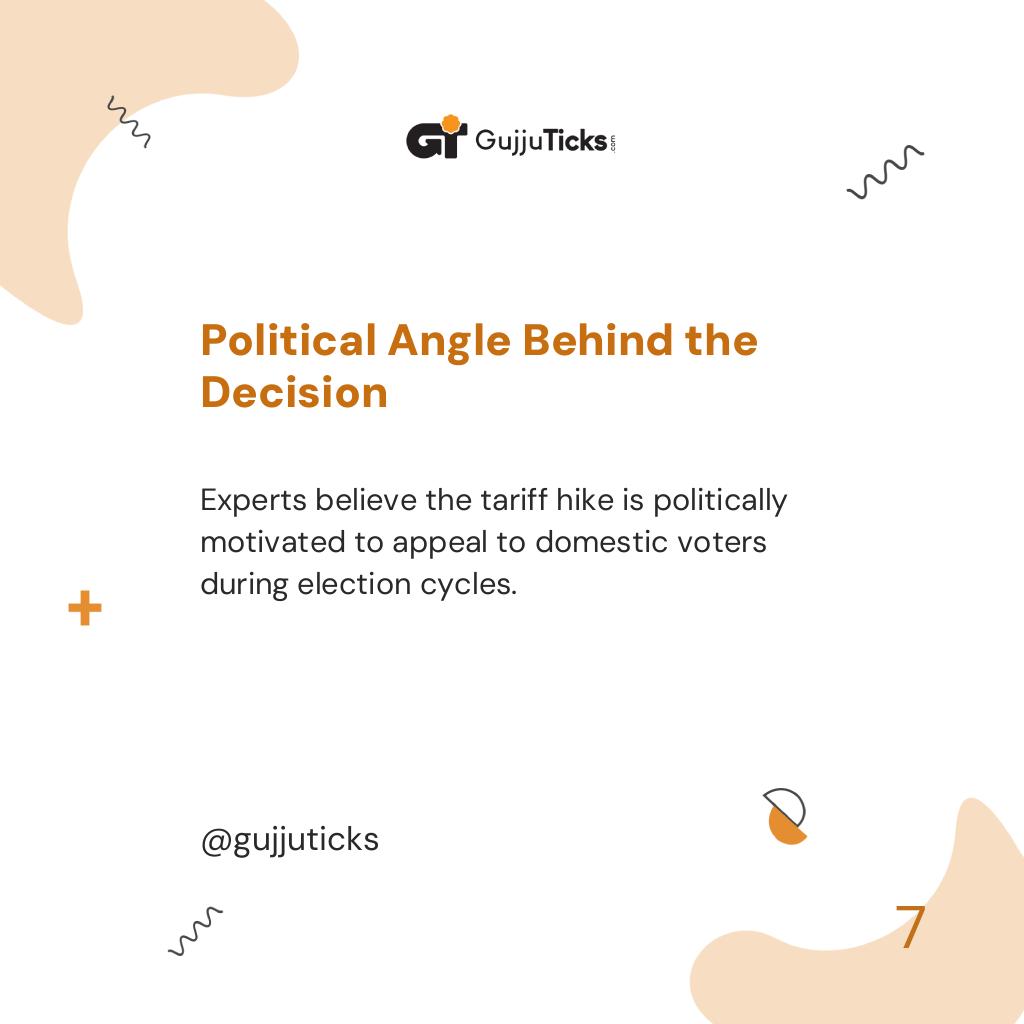 Political Angle Behind the Decision