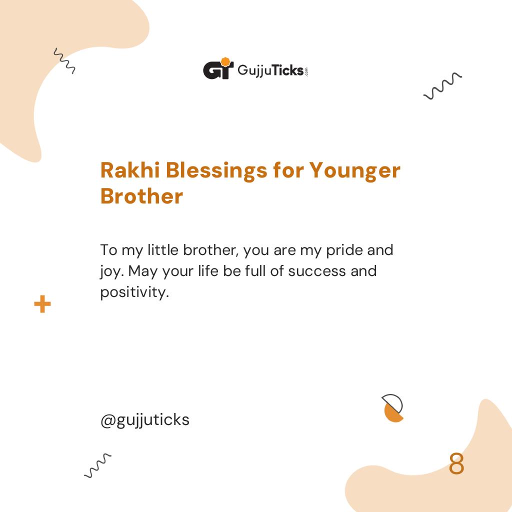 Rakhi Blessings for Younger Brother
