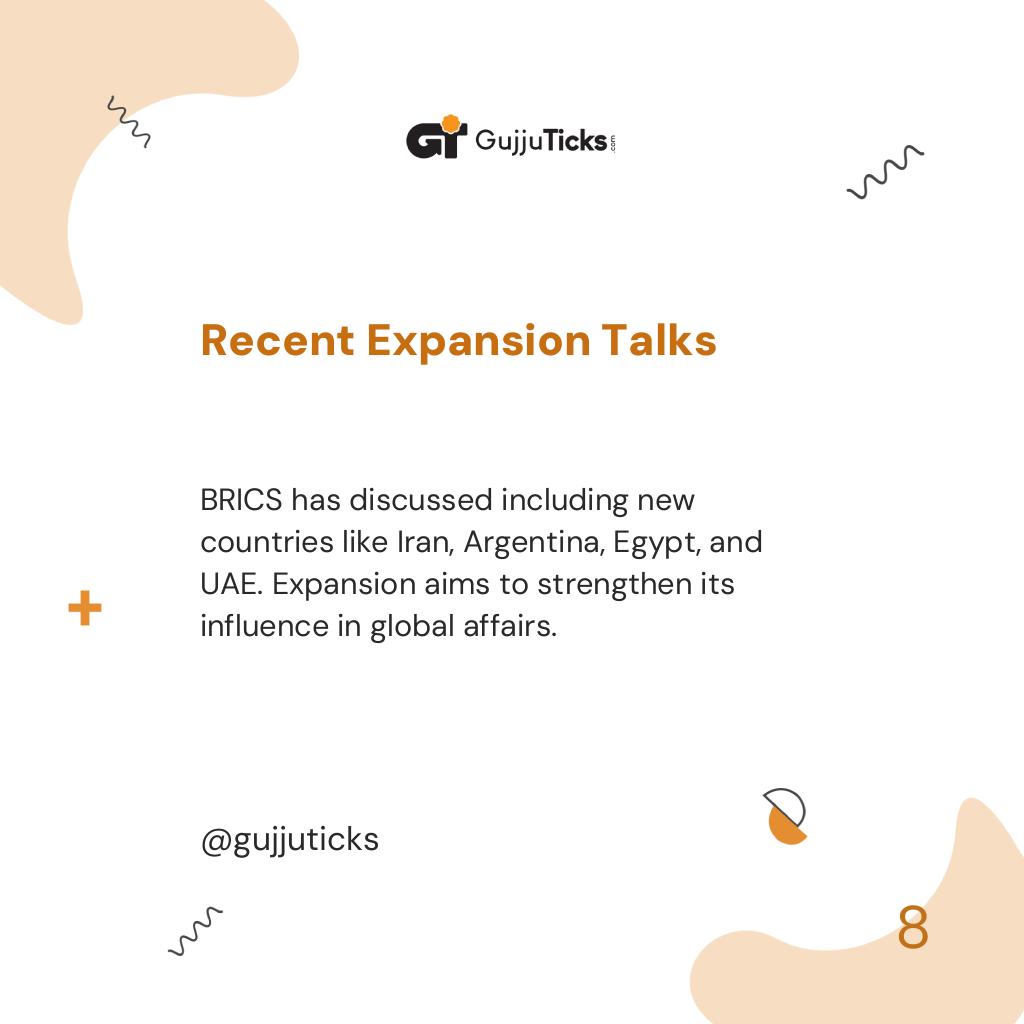 Recent Expansion Talks