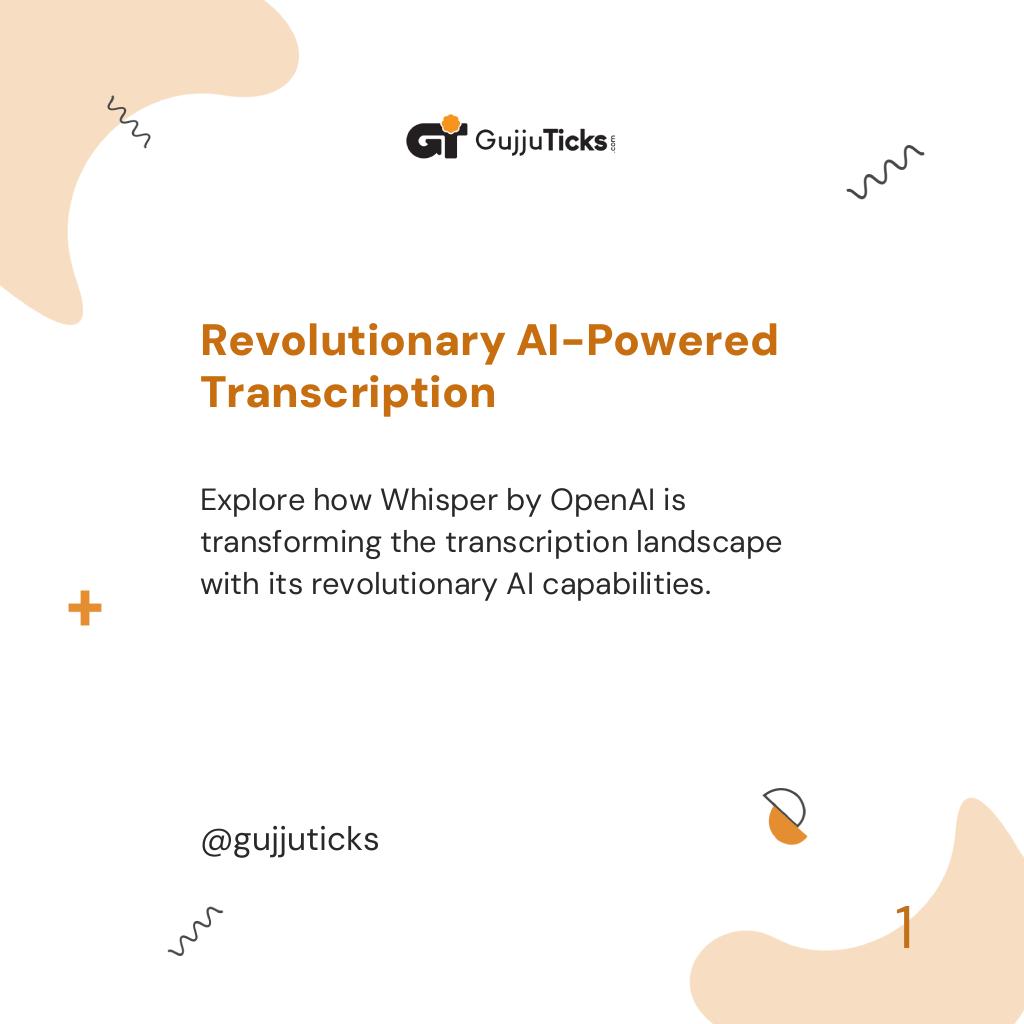 Revolutionary AI-Powered Transcription