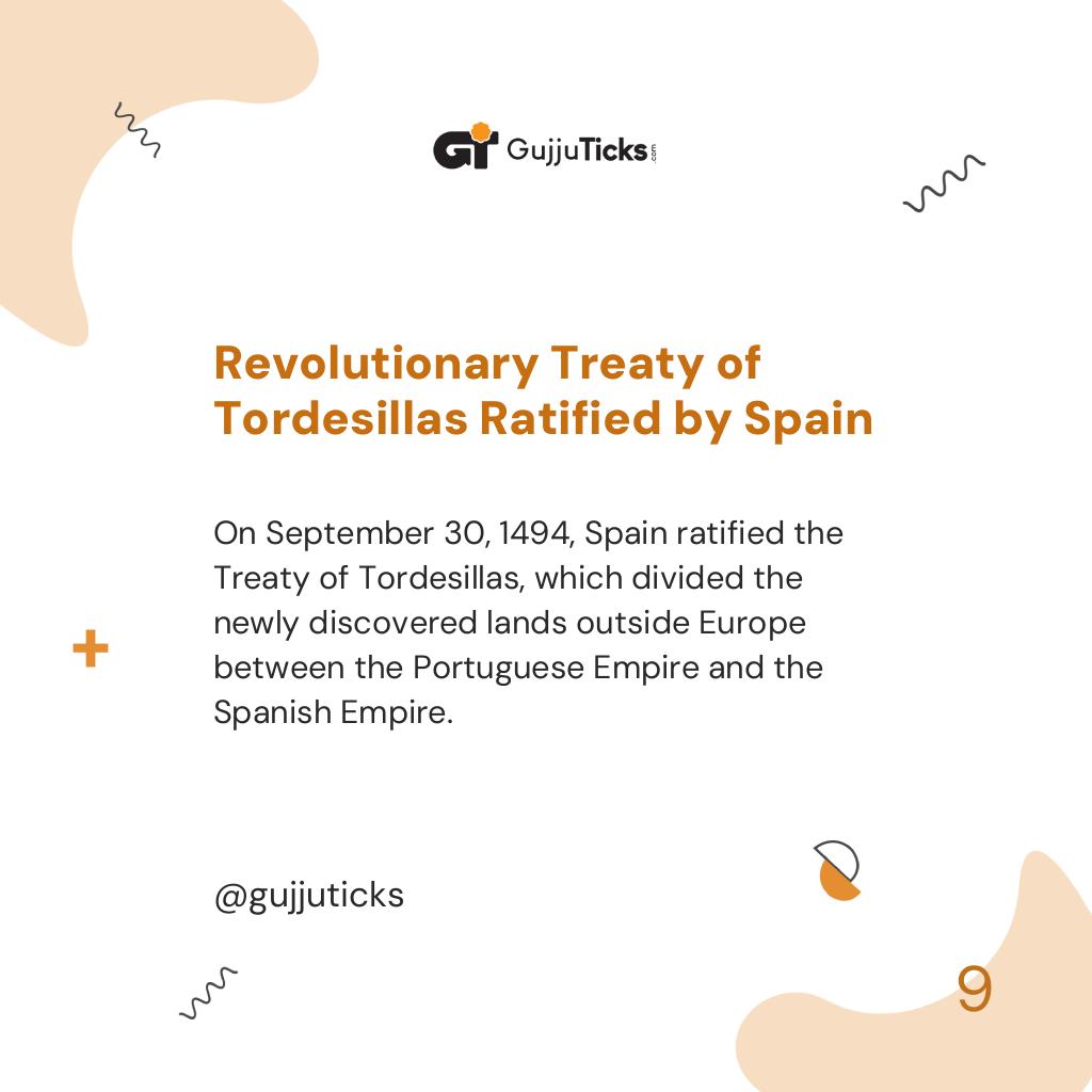 Revolutionary Treaty of Tordesillas Ratified by Spain