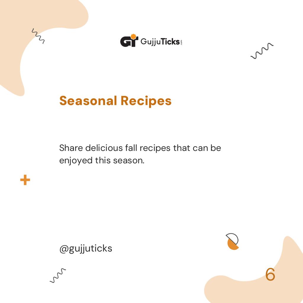 Seasonal Recipes