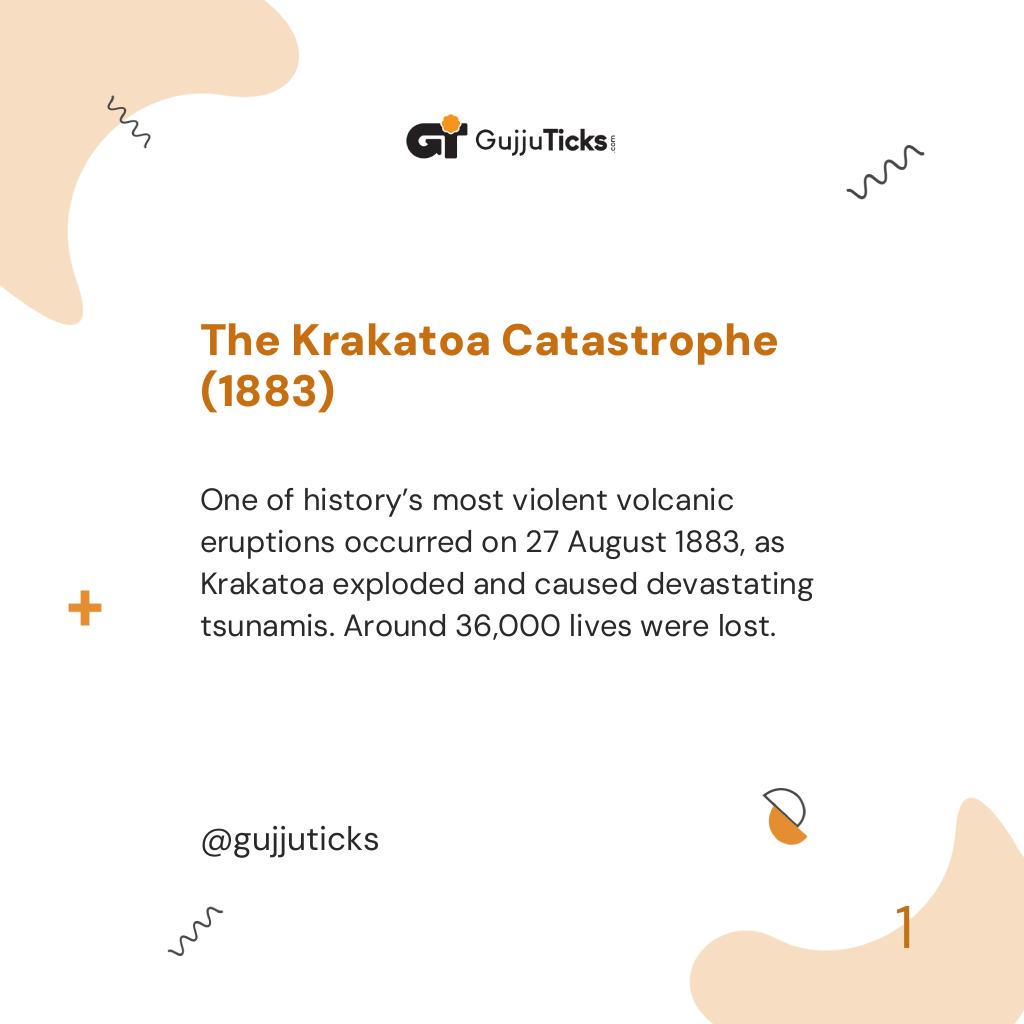 The Krakatoa Catastrophe (1883)