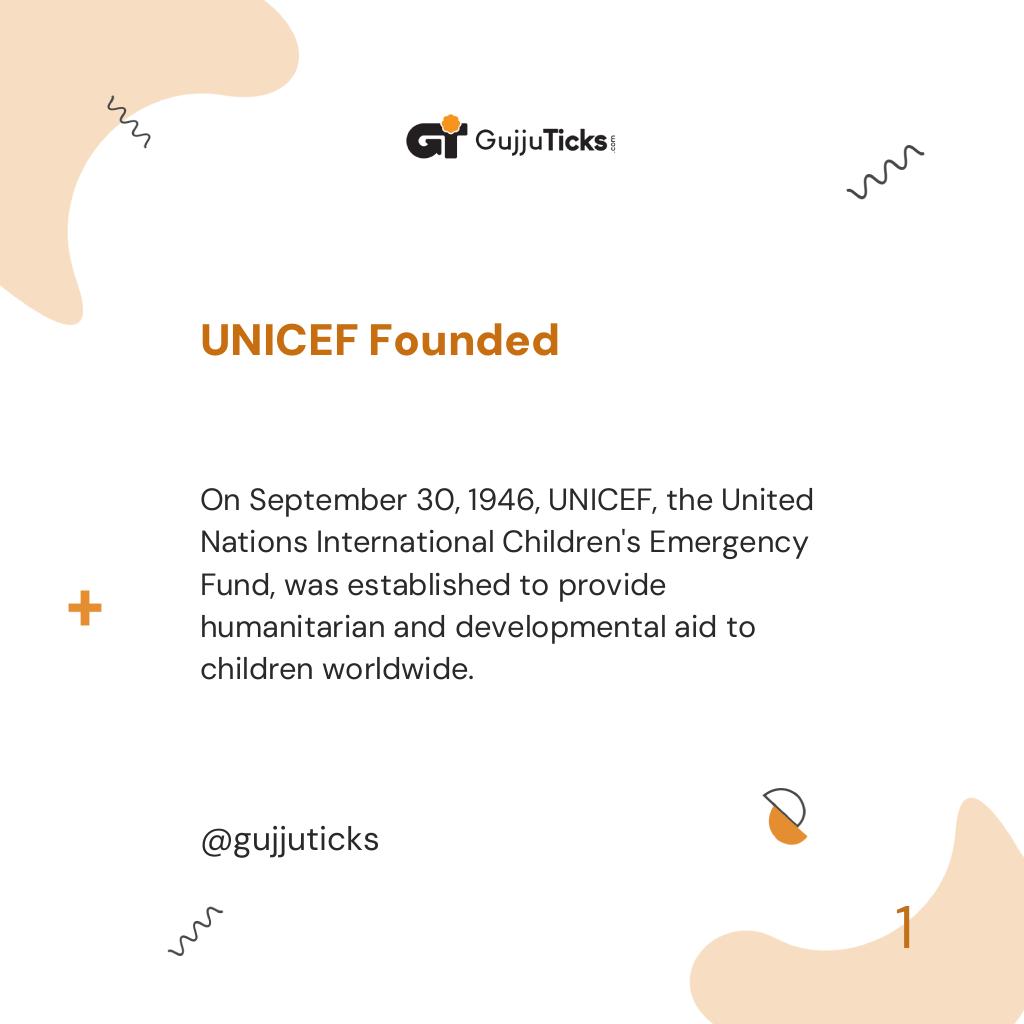 UNICEF Founded