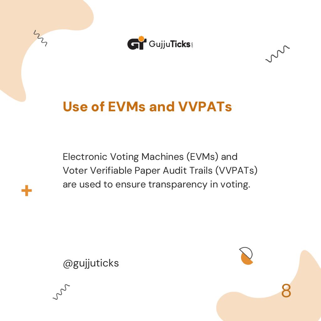 Use of EVMs and VVPATs