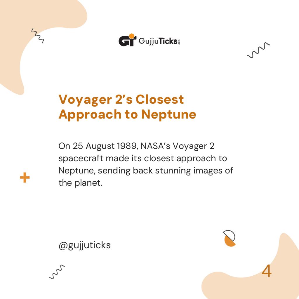 Voyager 2’s Closest Approach to Neptune