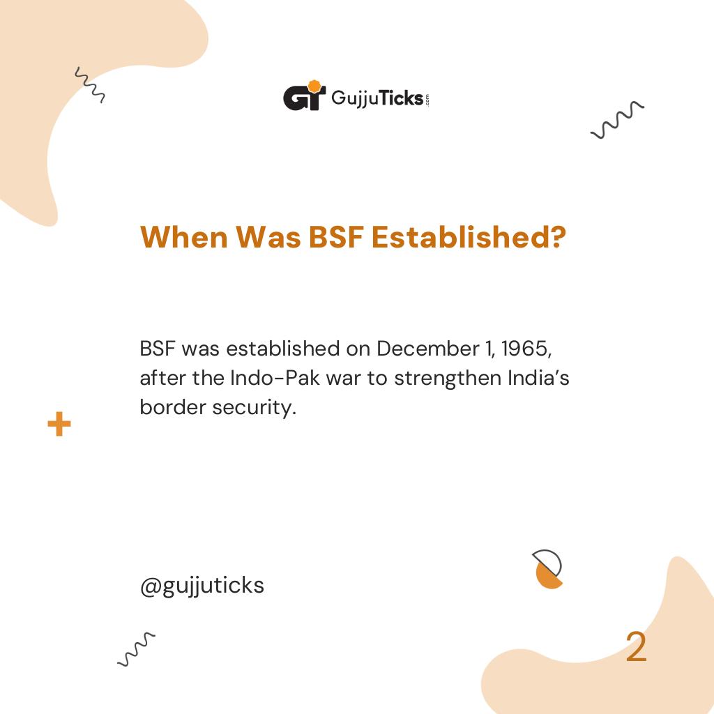 When Was BSF Established?