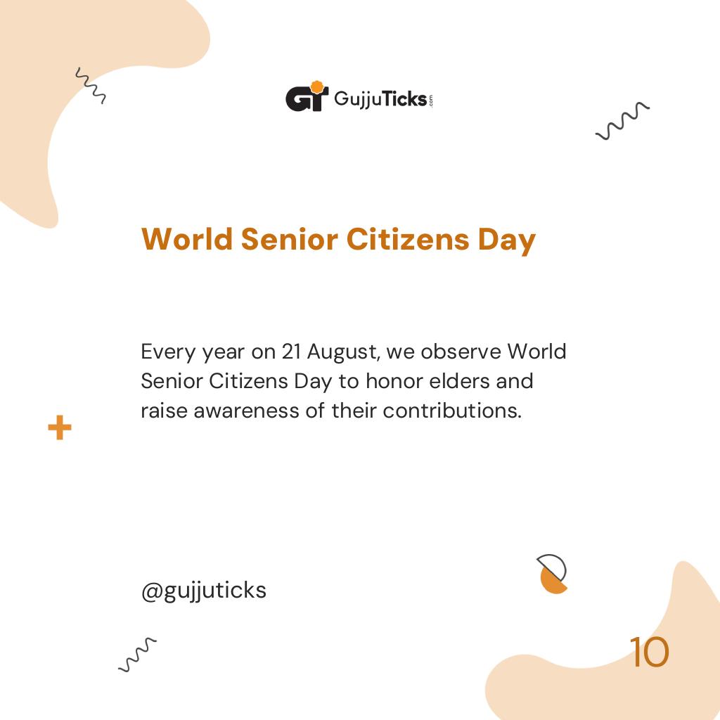 World Senior Citizens Day
