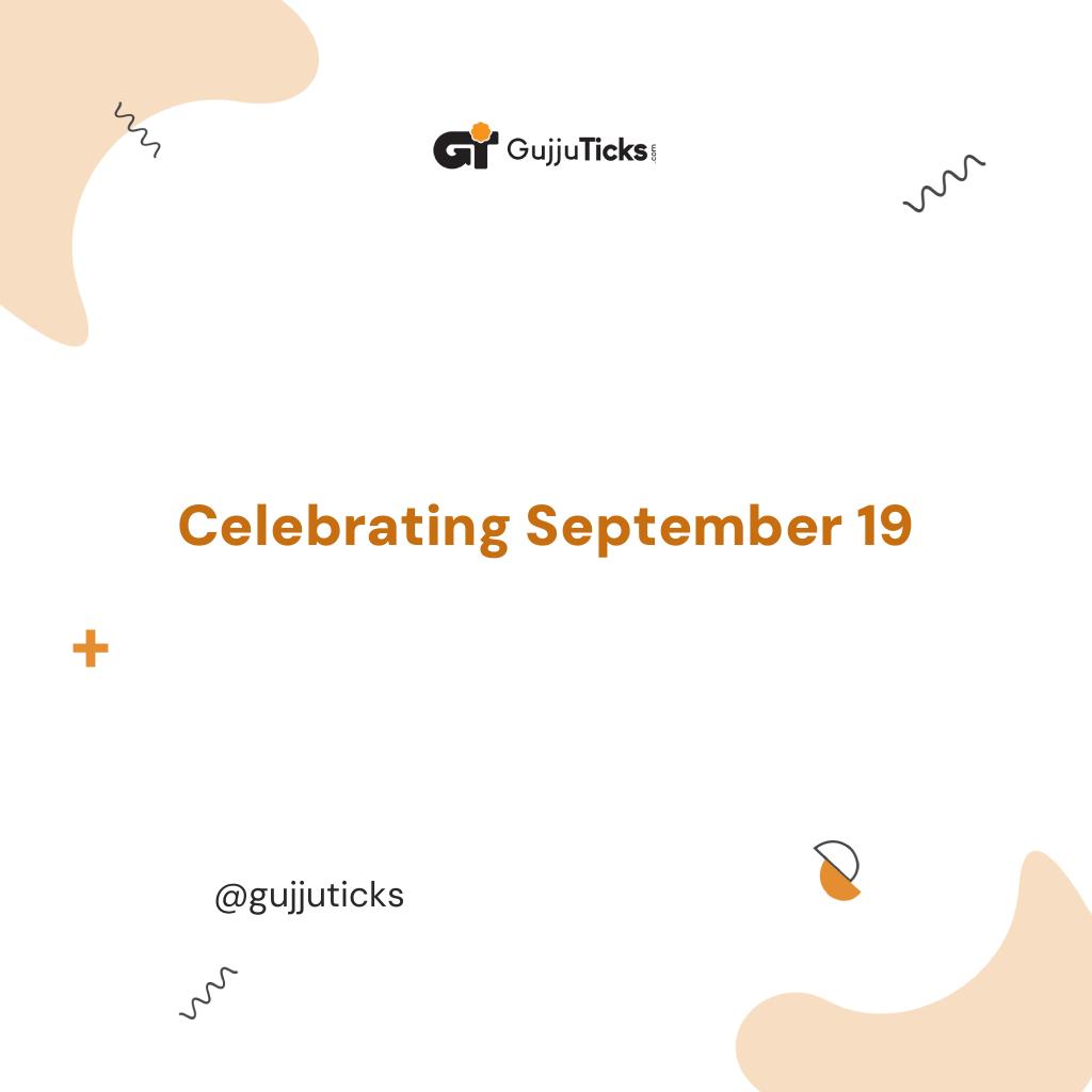 Celebrating September 19 Image